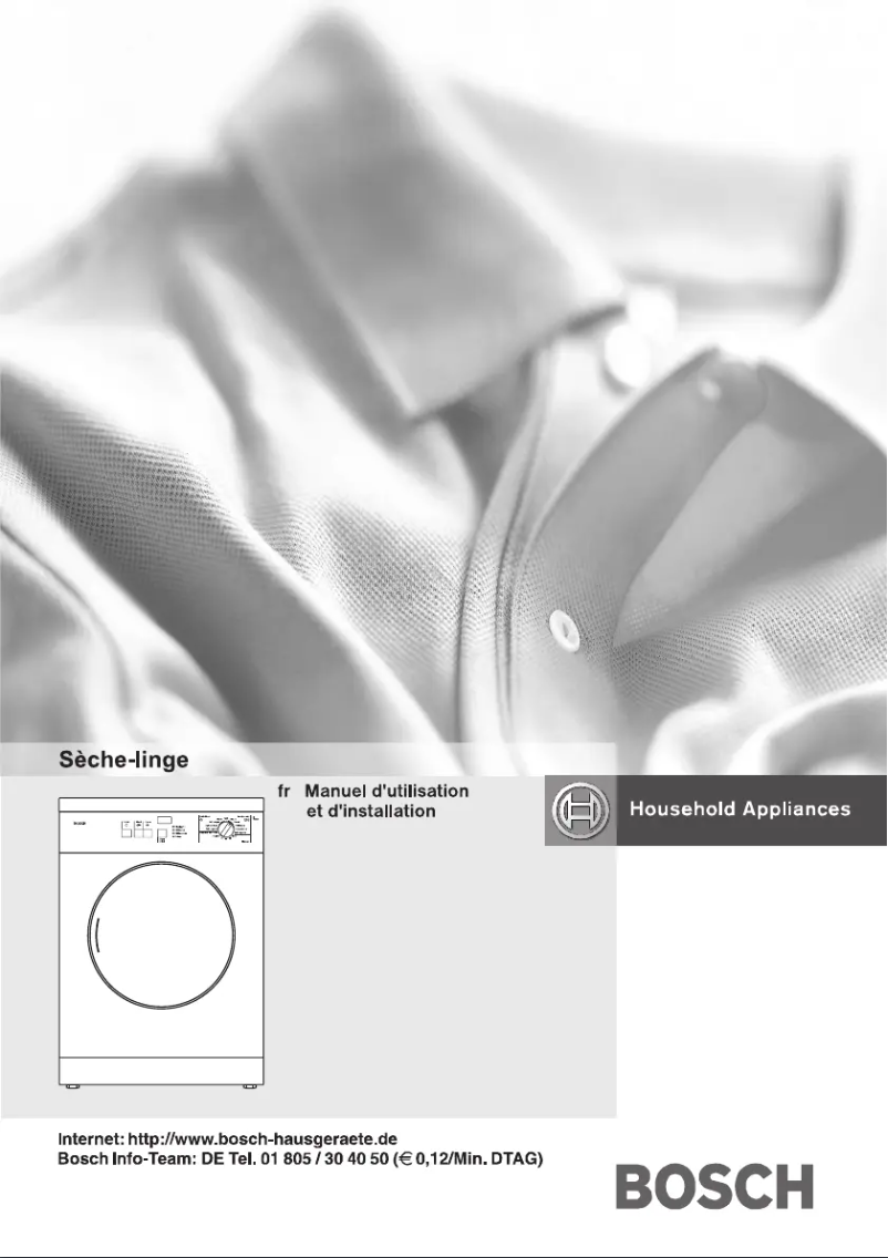Page n°1 - Manuel utilisateur Bosch WTA4400