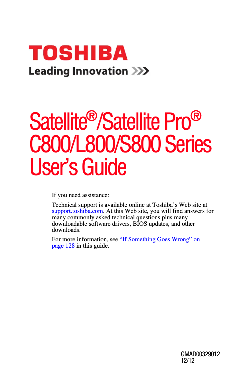 Image de la première page du manuel de l'appareil C855D-S5307