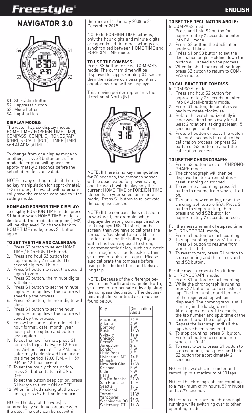 Image de la première page du manuel de l'appareil Navigator 3.0