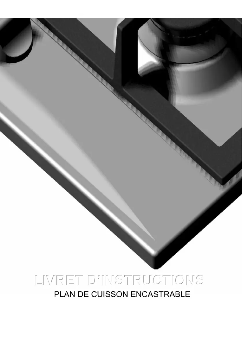 Page 1 de la notice Manuel utilisateur Glem Gas GT755BK