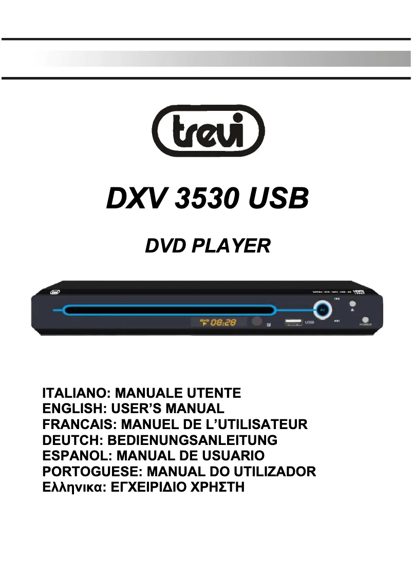 Page 1 of the manual User Manual Trevi DXV 3530 USB