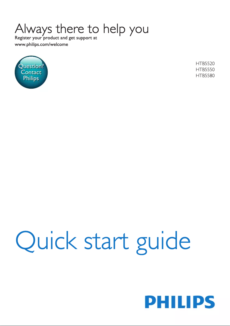 Image de la première page du manuel de l'appareil HTB5550
