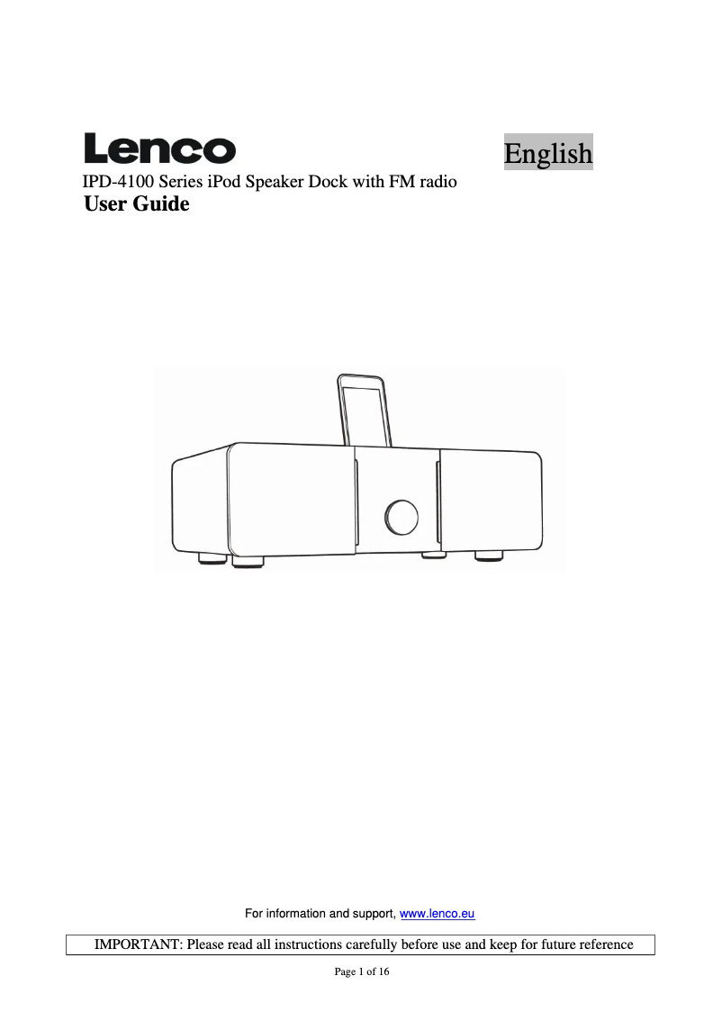 Image de la première page du manuel de l'appareil IPD-4100