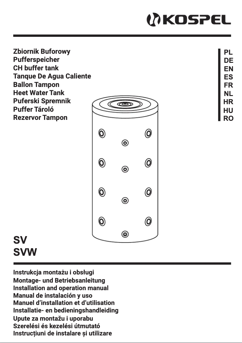 Imagen de la primera página del manual del dispositivo SVW-500