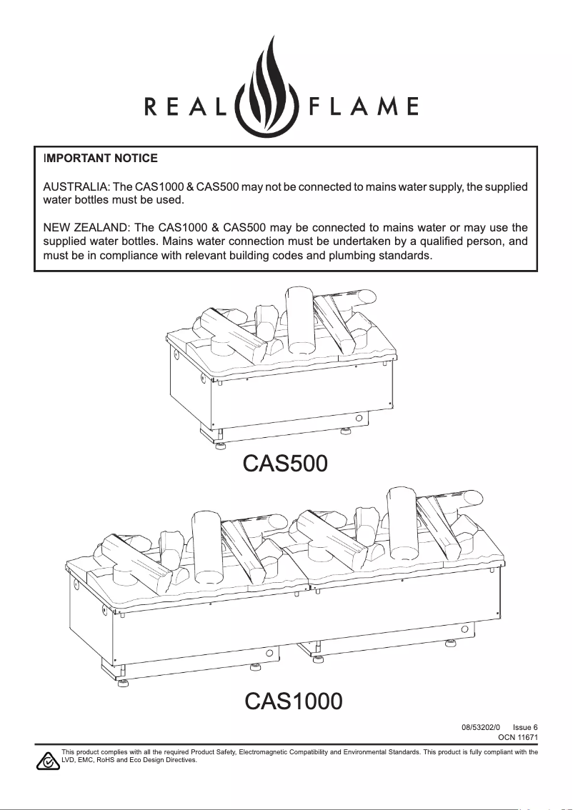 Image de la première page du manuel de l'appareil Optimyst CAS1000