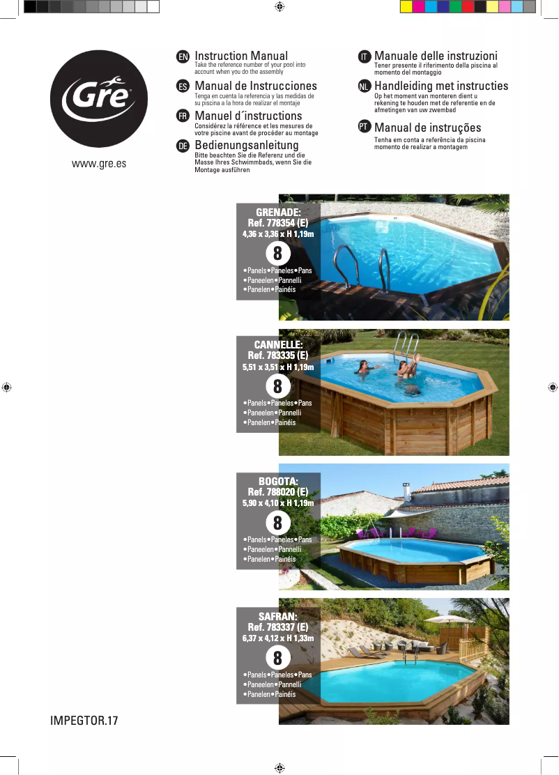 Page 1 de la notice Manuel utilisateur Gre 783337EB