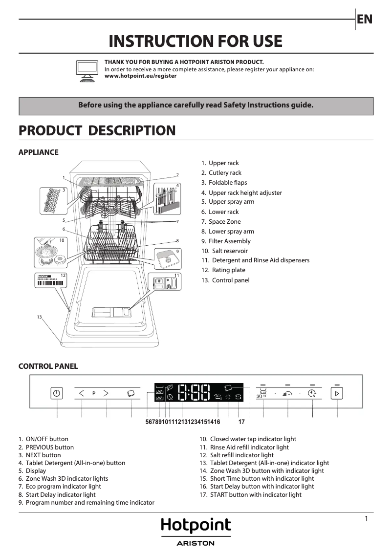 Imagen de la primera página del manual del dispositivo HSIP 4O21 WFE
