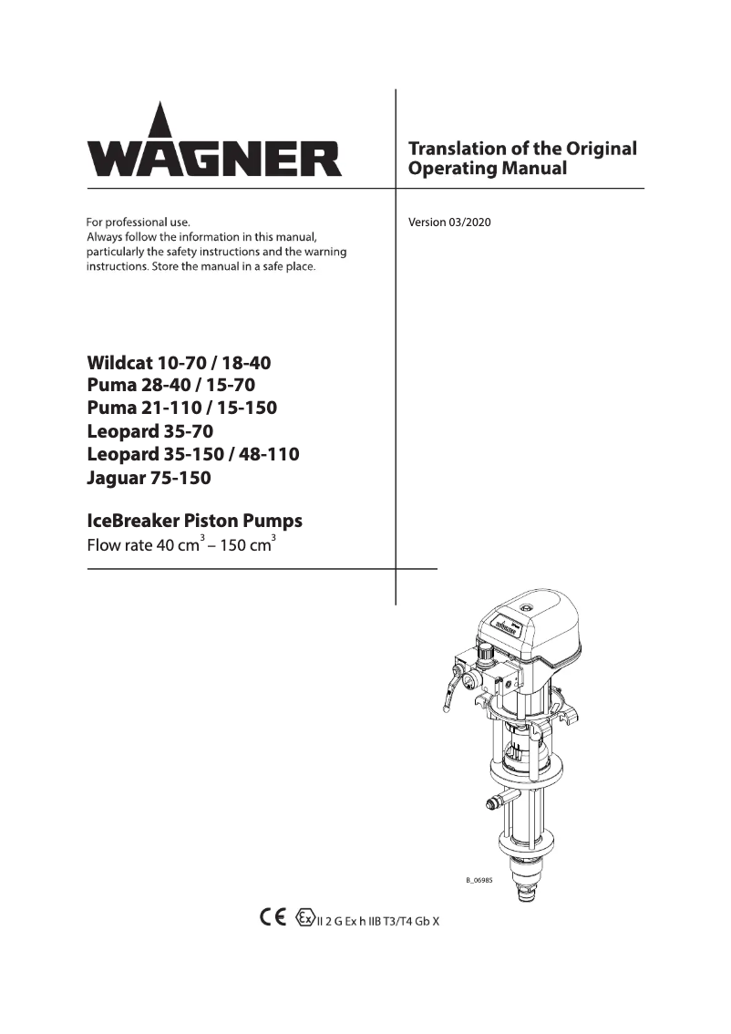 Page 1 de la notice Manuel utilisateur Wagner Leopard 48-110
