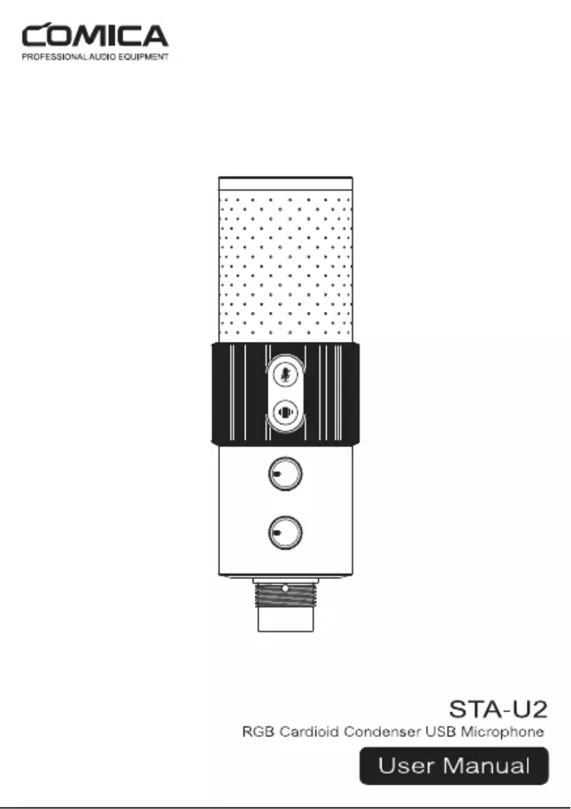 Page 1 de la notice Manuel utilisateur Comica STA-U2