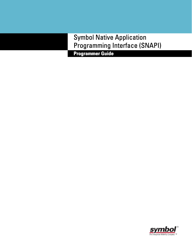 Page 1 de la notice Manuel utilisateur Zebra MiniScan 4407