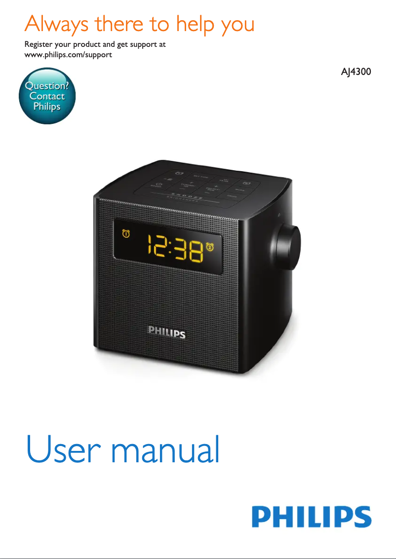 Image de la première page du manuel de l'appareil AJ4300W