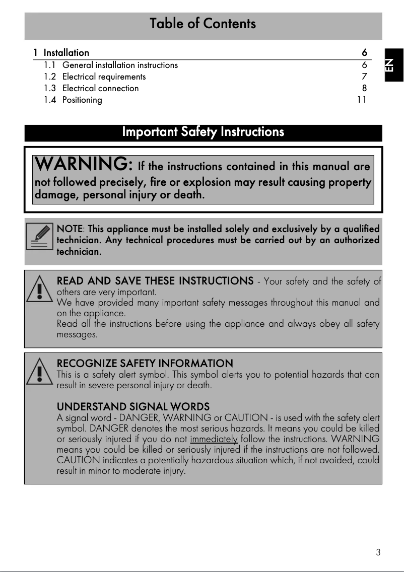Page 1 de la notice Manuel utilisateur Smeg SOU3300TX