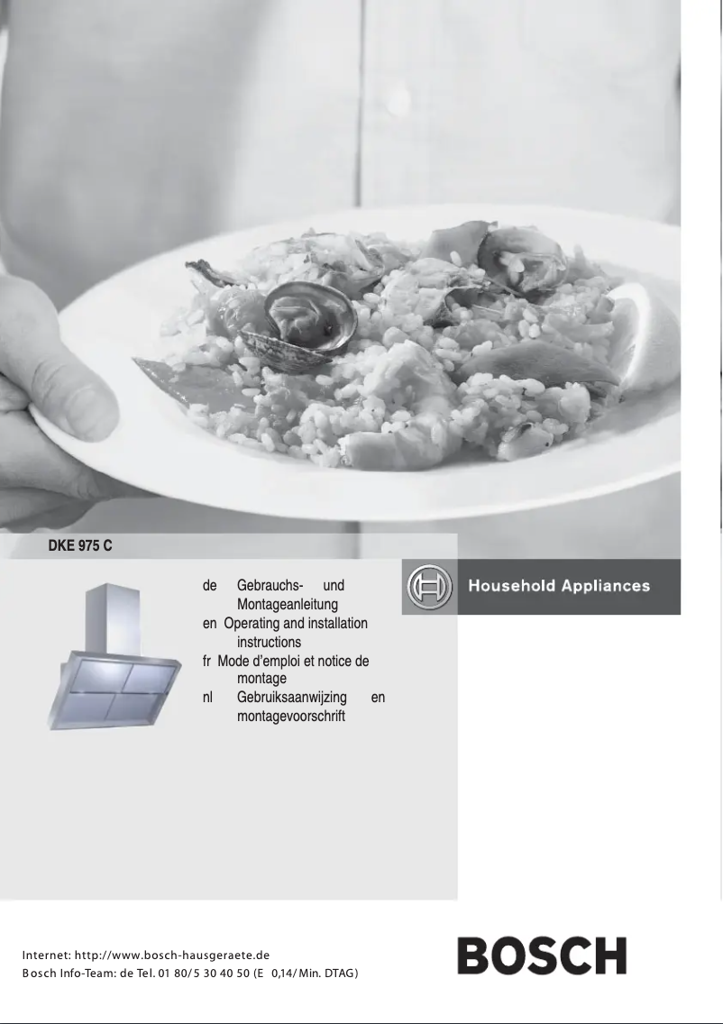 Image de la première page du manuel de l'appareil DKE975C