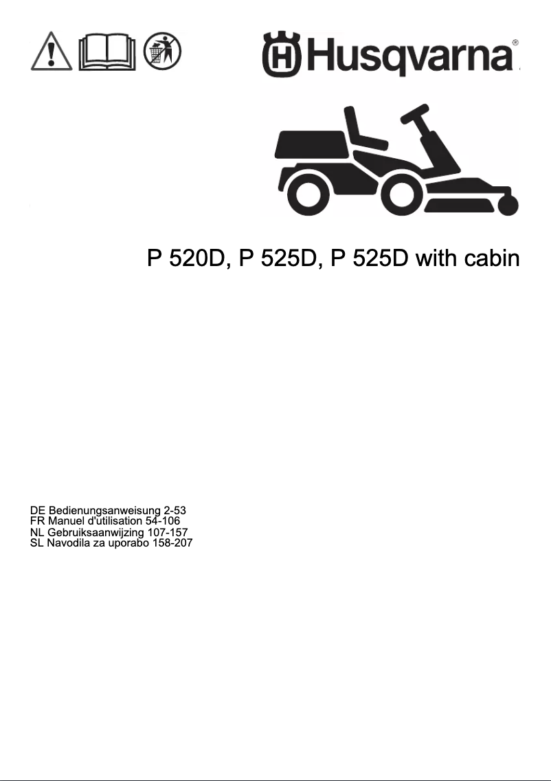 Image de la première page du manuel de l'appareil P 525D