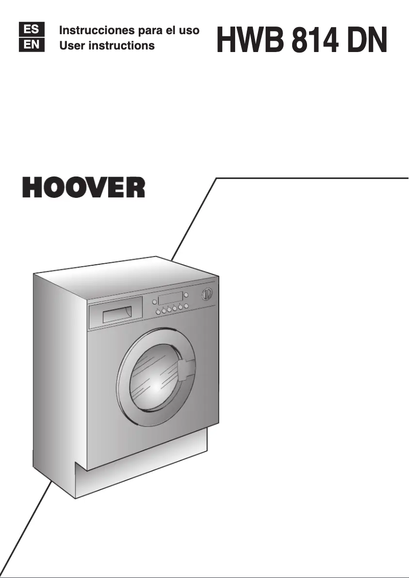 Page n°1 - Manuel utilisateur Hoover HWB 814DN1-S