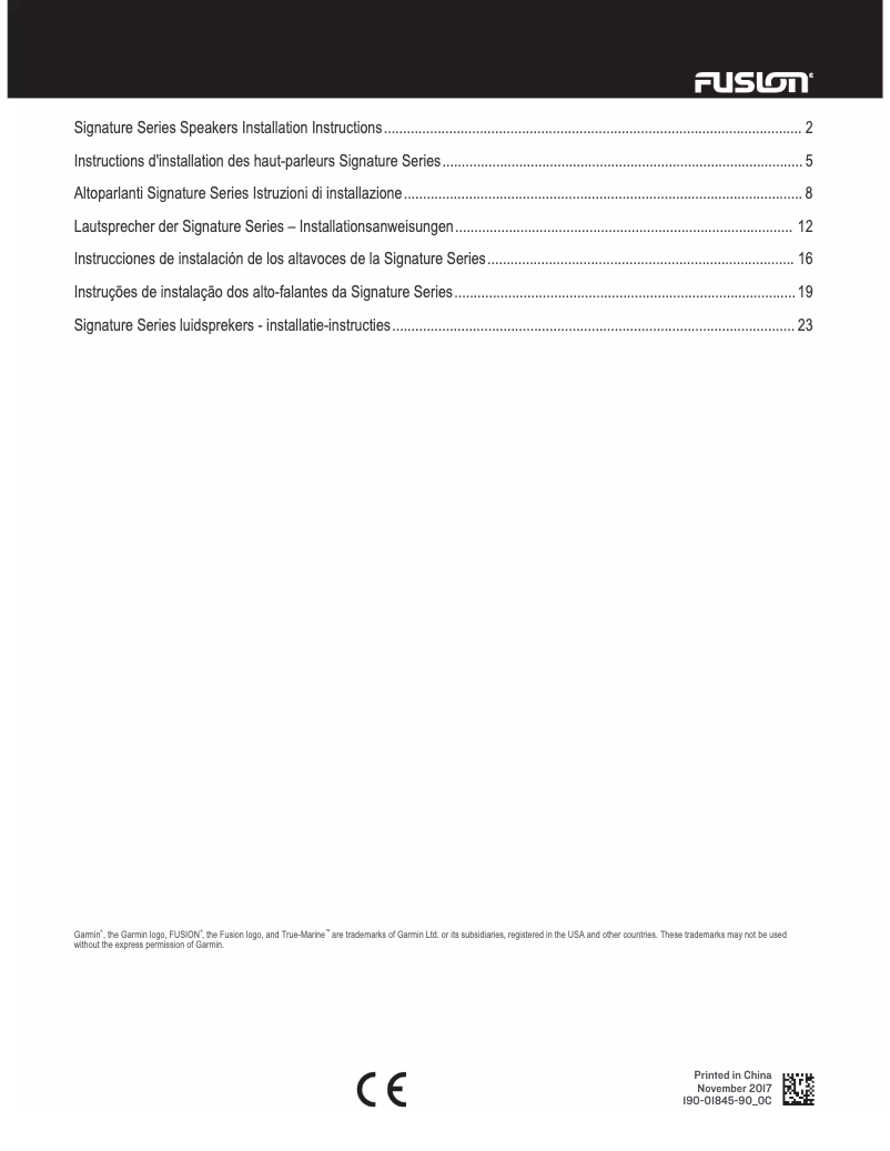 Page 1 de la notice Manuel utilisateur Fusion SG-CL65SP