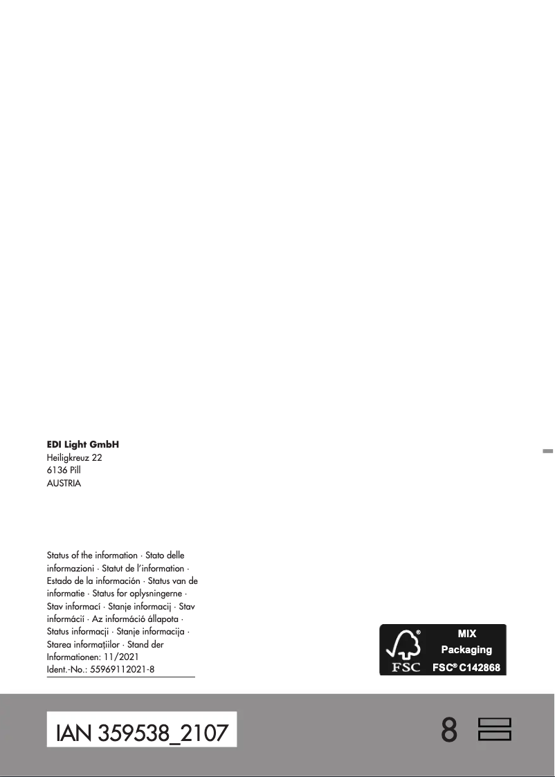 Page n°1 - Manuel utilisateur Livarno Lux IAN 359538