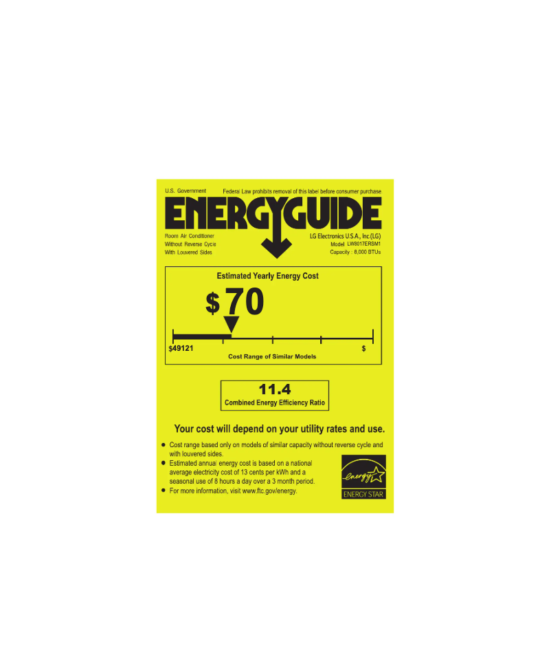 Image de la première page du manuel de l'appareil LW8017ERSM1