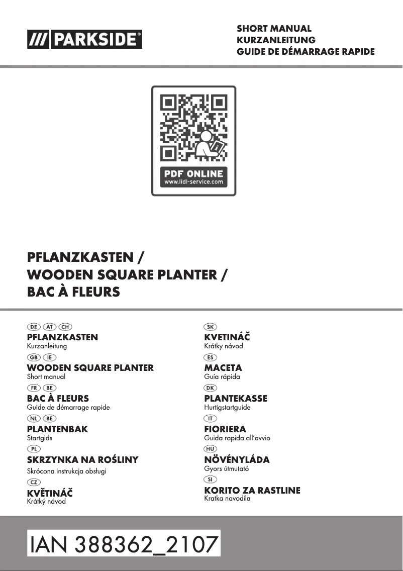 Page n°1 - Manuel utilisateur Parkside HG09088