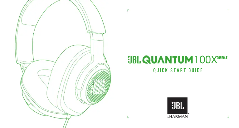 Page 1 de la notice Manuel utilisateur JBL Quantum 100X Console