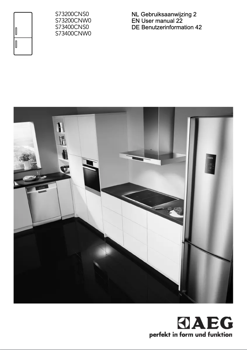 Page n°1 - Manuel utilisateur AEG S73400CNW0