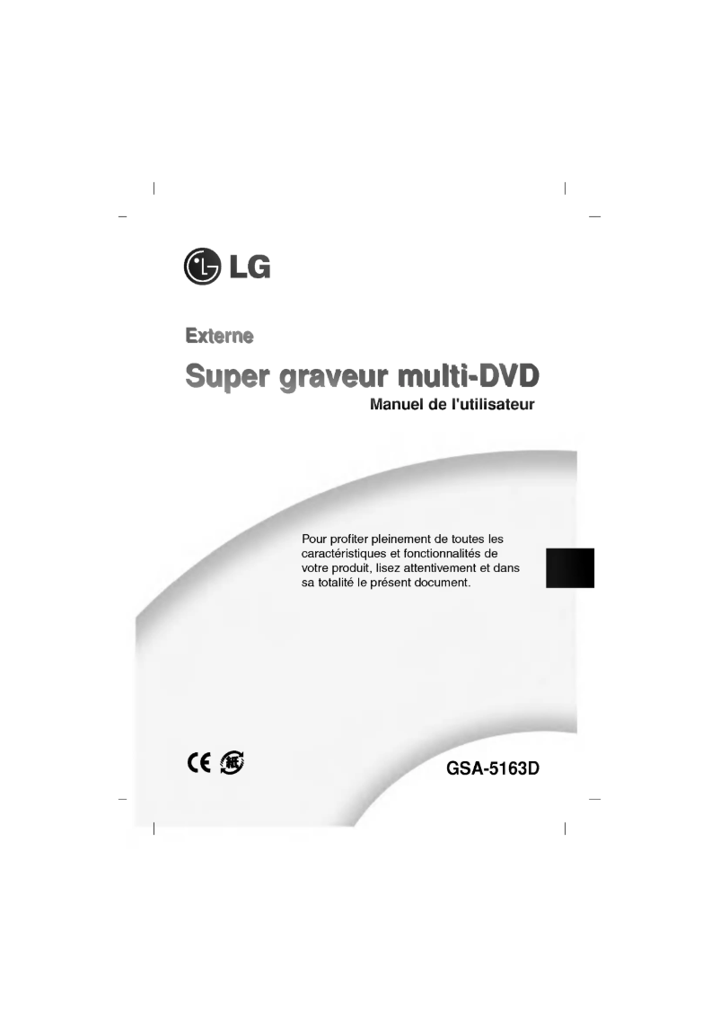 Page n°1 - Manuel utilisateur LG GSA-5163D