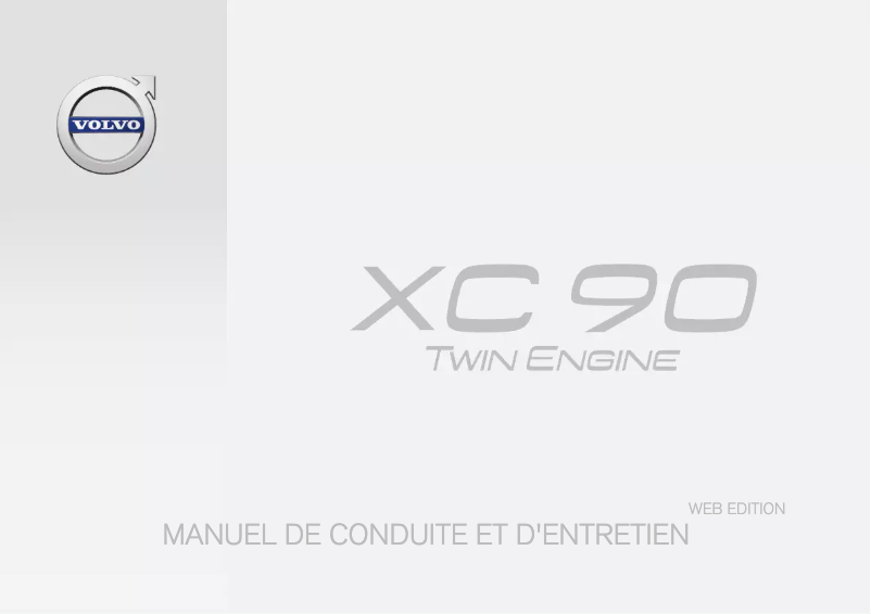 Page 1 de la notice Manuel utilisateur Volvo XC90 Twin Engine (2015)