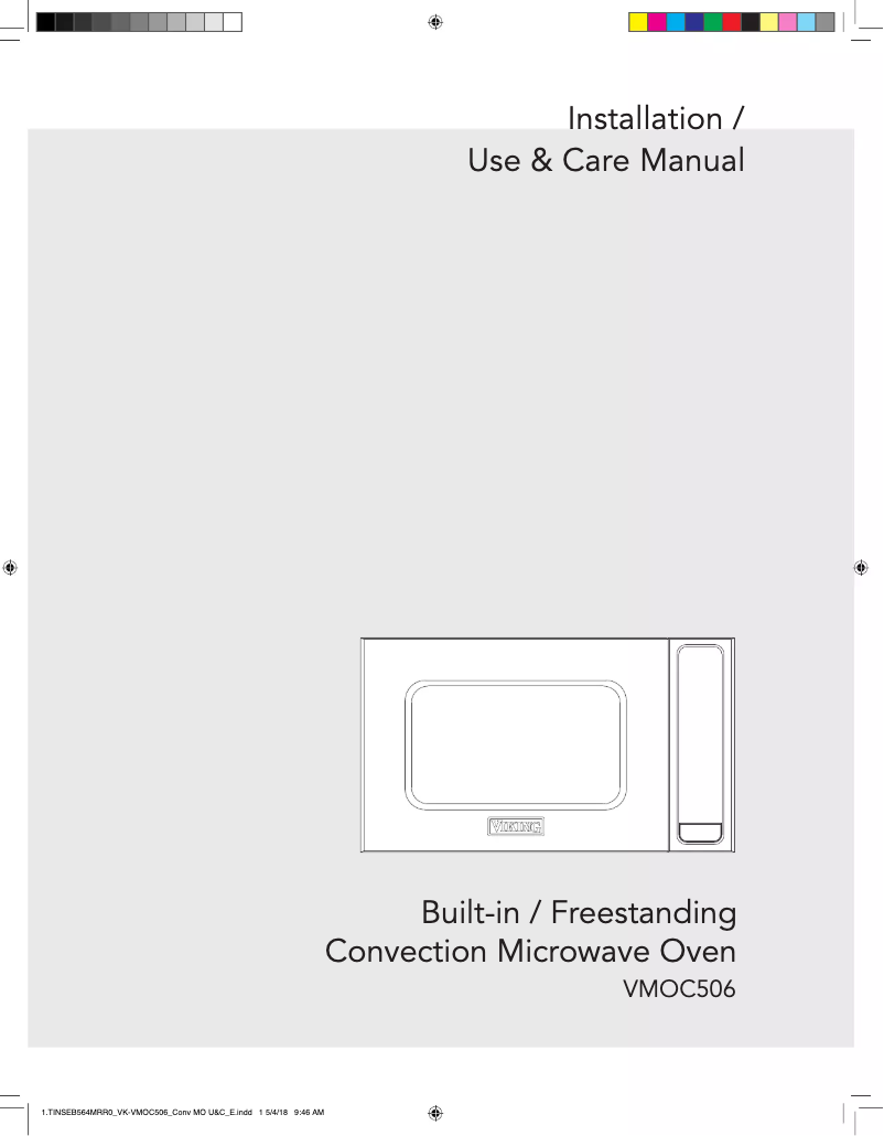 Image de la première page du manuel de l'appareil VMOC506SS