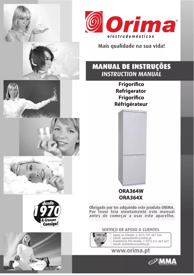 Page 1 de la notice Manuel utilisateur Orima ORA 364 X