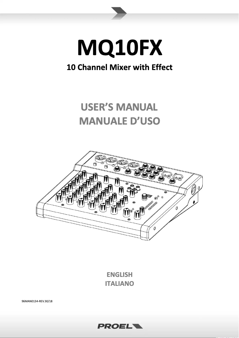 Image de la première page du manuel de l'appareil MQ10FX