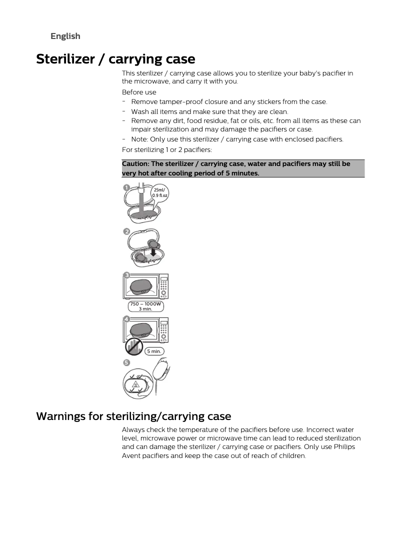 Page 1 de la notice Manuel utilisateur Philips Avent SCF212