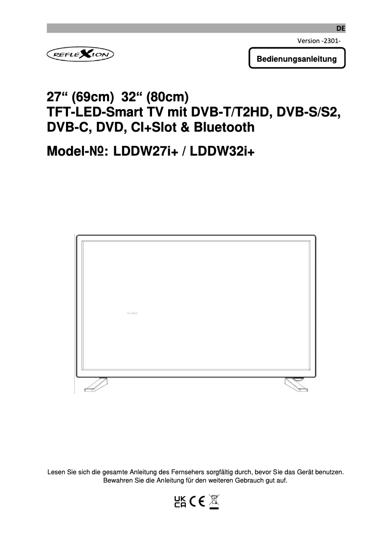 Image de la première page du manuel de l'appareil LDDW27I+