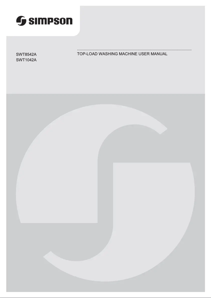 Page 1 de la notice Manuel utilisateur Simpson SWT8542A