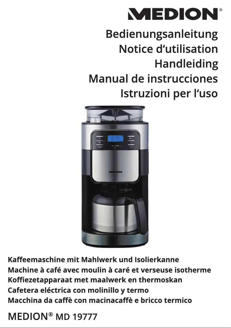 Page 1 de la notice Manuel utilisateur Medion MD 19777