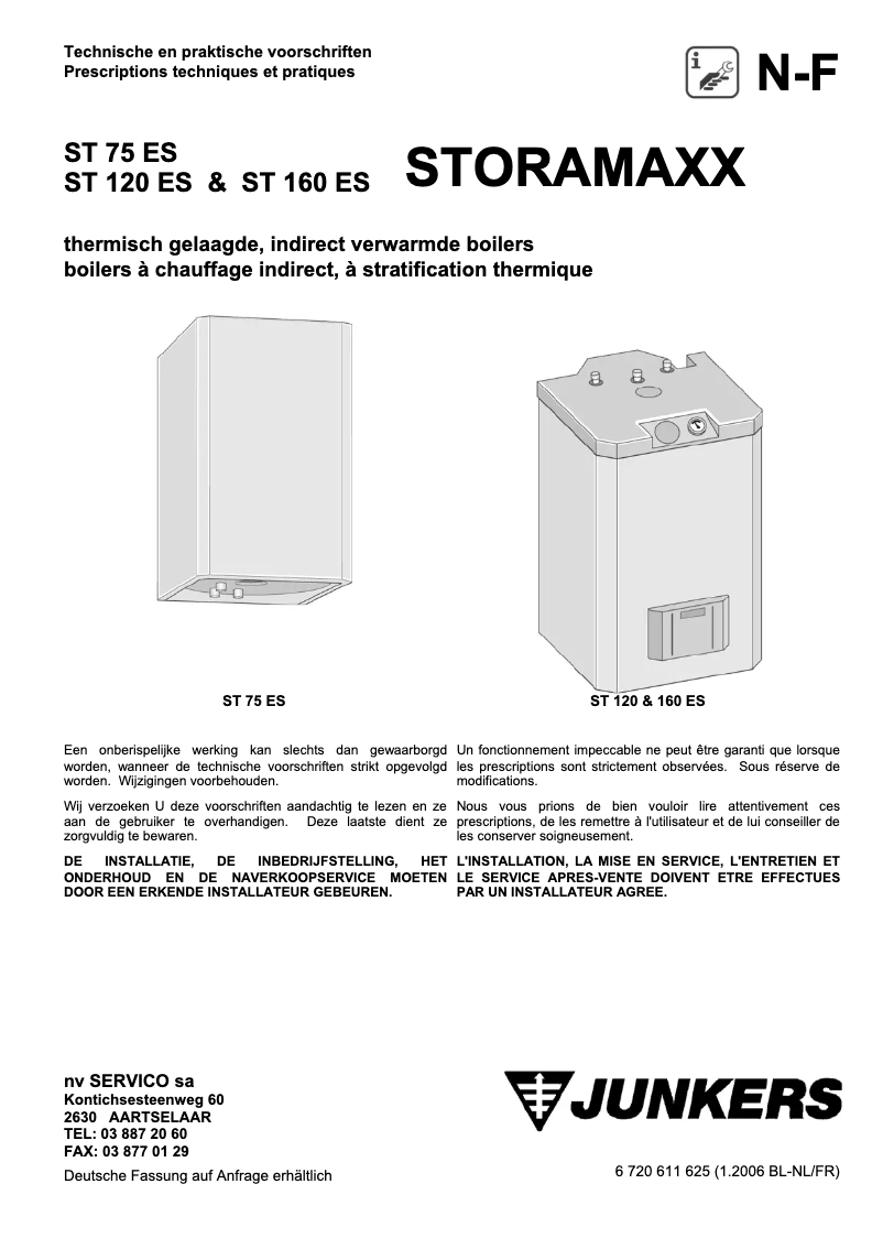 Image de la première page du manuel de l'appareil ST 120 ES