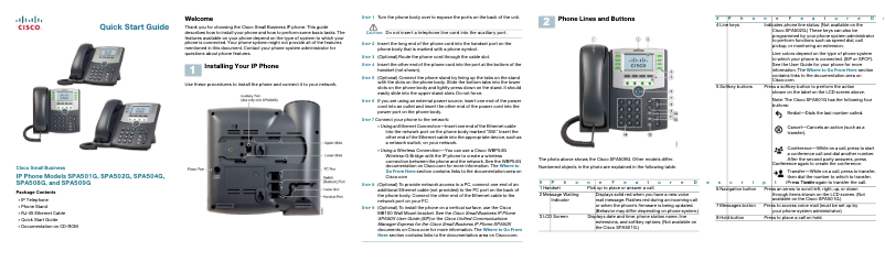 Página 1 del manual Manual de usuario Cisco SPA 508G