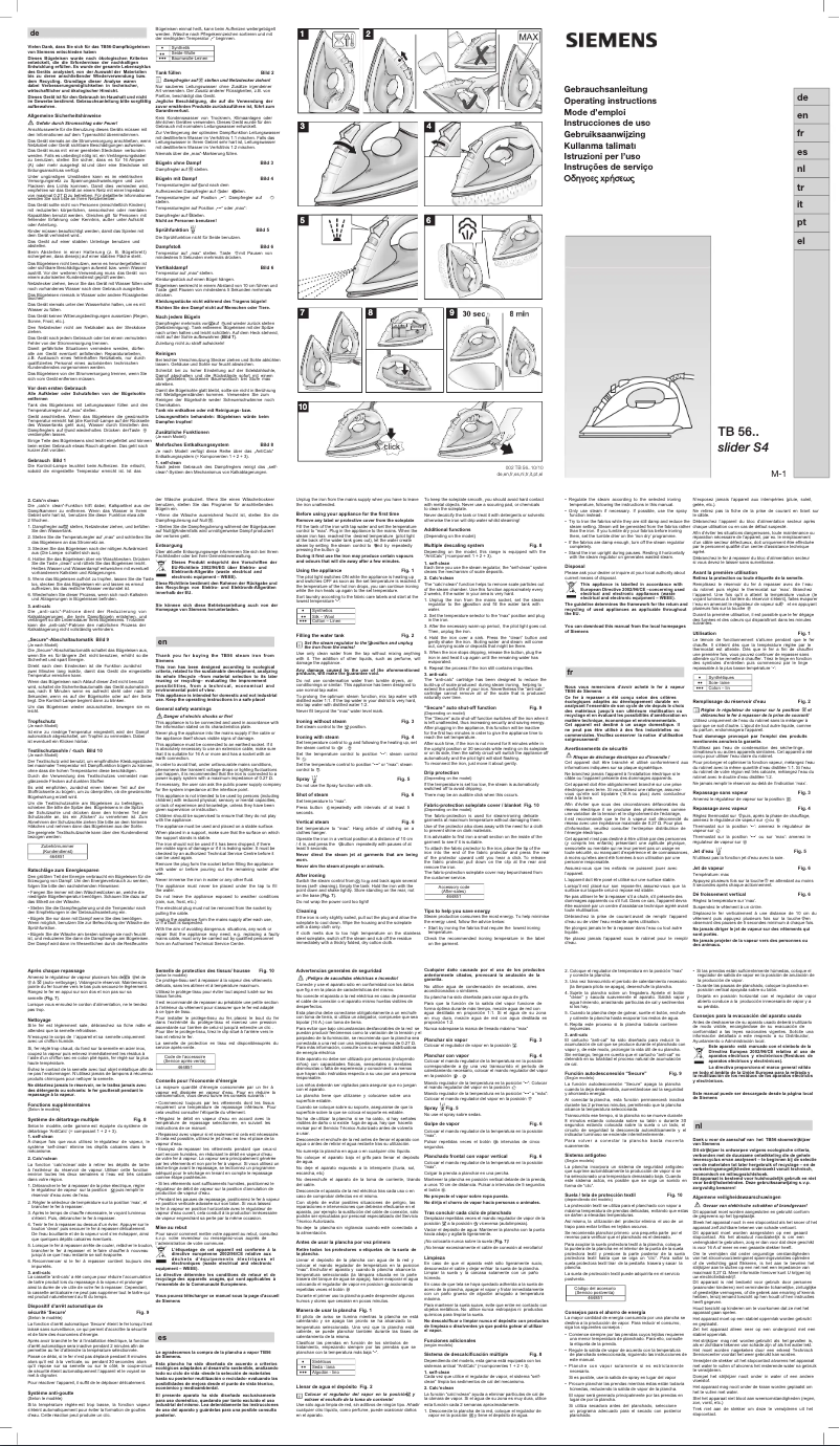 Page 1 de la notice Manuel utilisateur Siemens TB56250