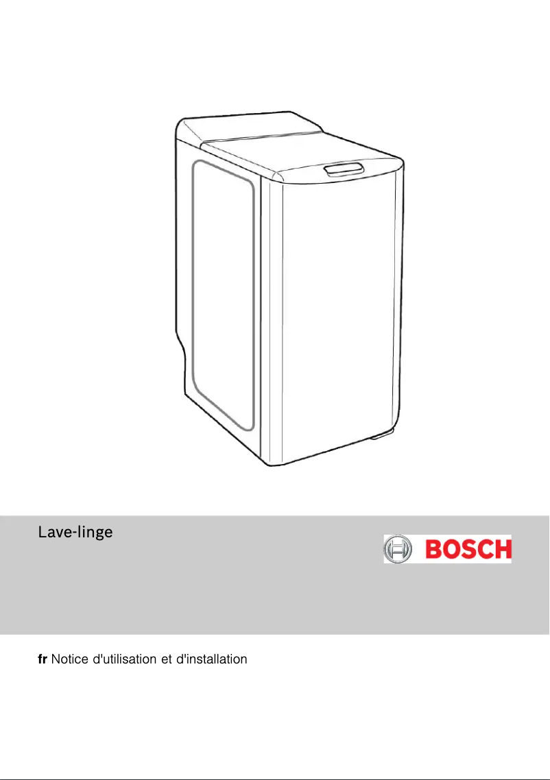 Page 1 de la notice Manuel utilisateur Bosch WOR20154FF