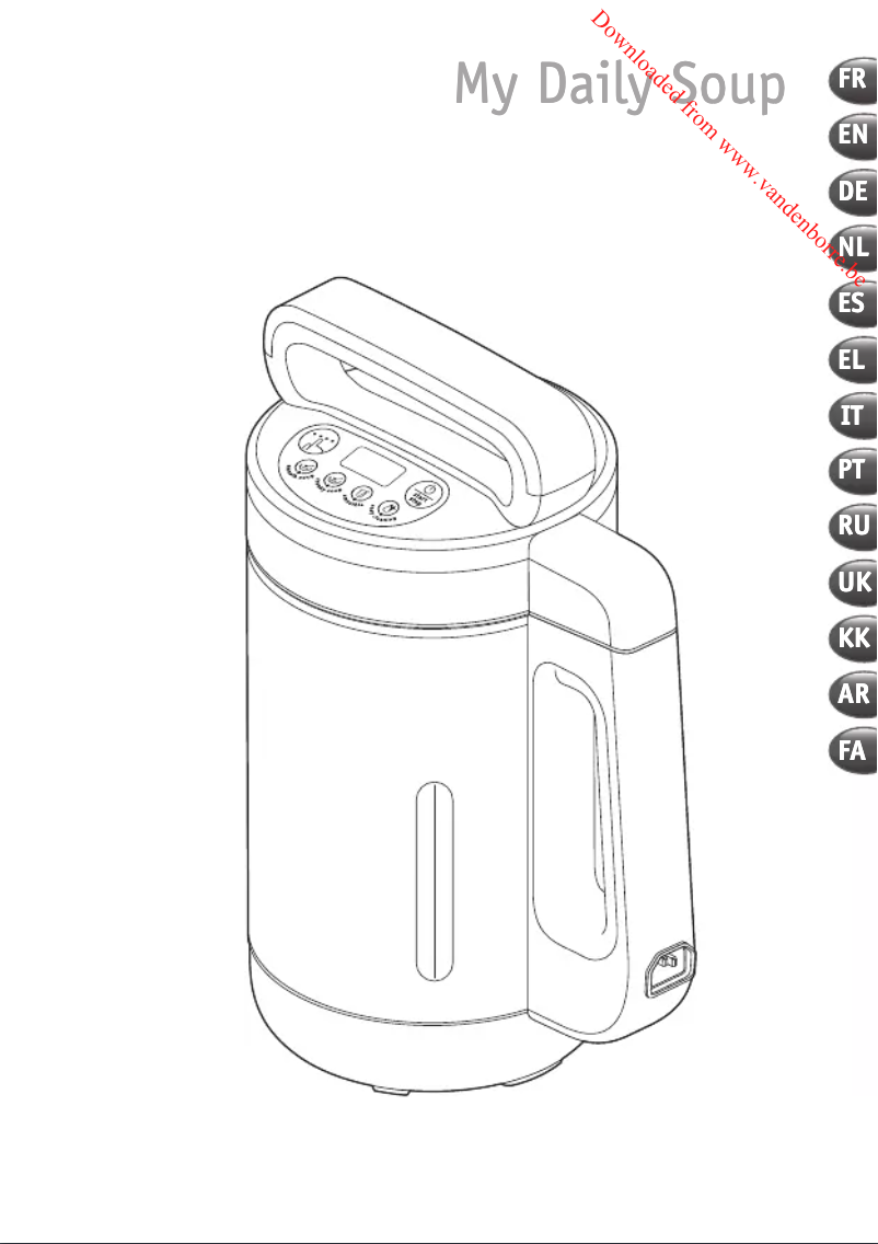 Page 1 de la notice Manuel utilisateur Moulinex My Daily Soup LM5428