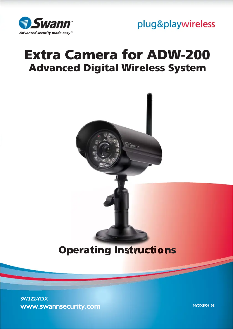 Page n°1 - Manuel utilisateur Swann ADW-200/X
