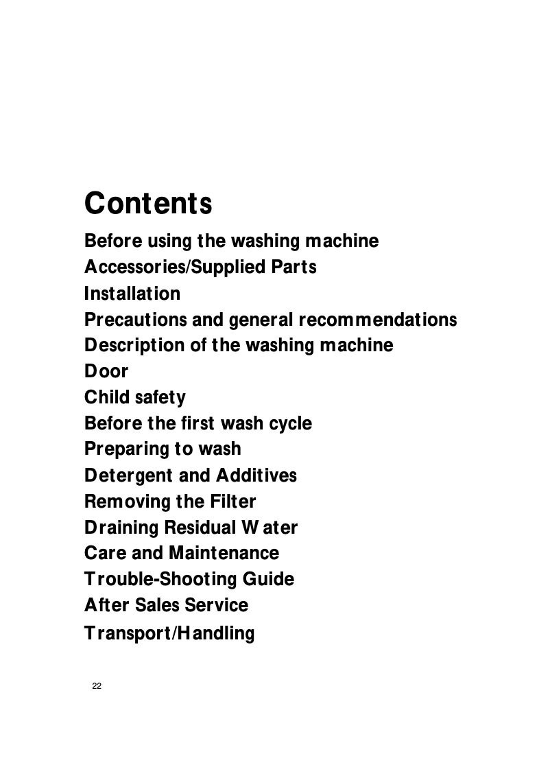 Page 1 de la notice Manuel utilisateur Bauknecht WAK 1600 Öko plus