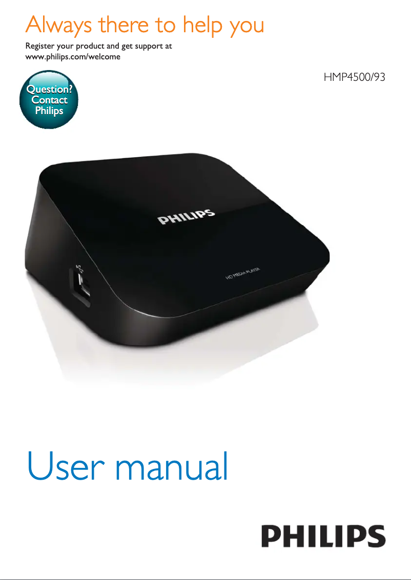 Page n°1 - Mode d'emploi Philips HMP4500