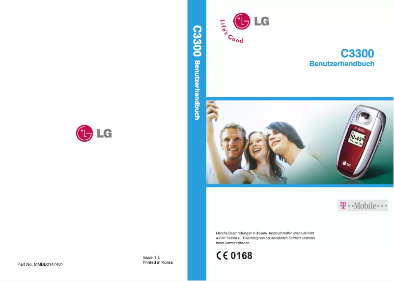 Image de la première page du manuel de l'appareil C3300