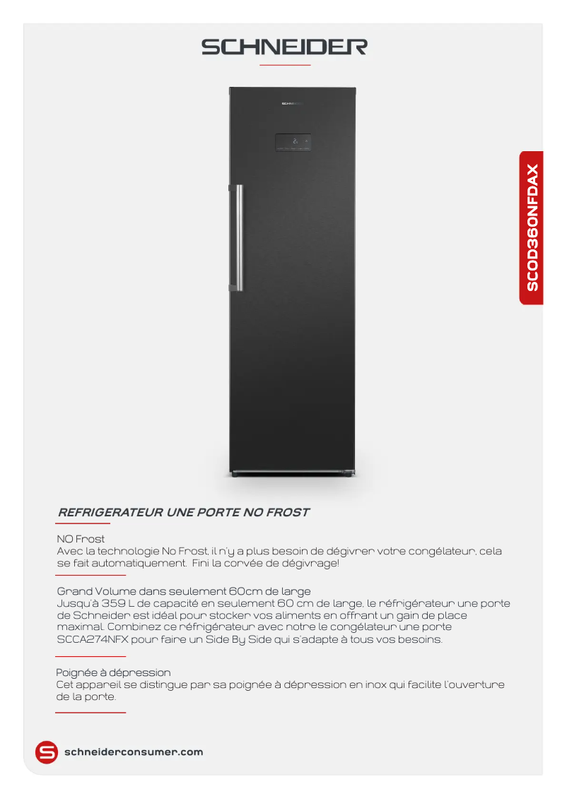 Image de la première page du manuel de l'appareil SCOD360NFDAX