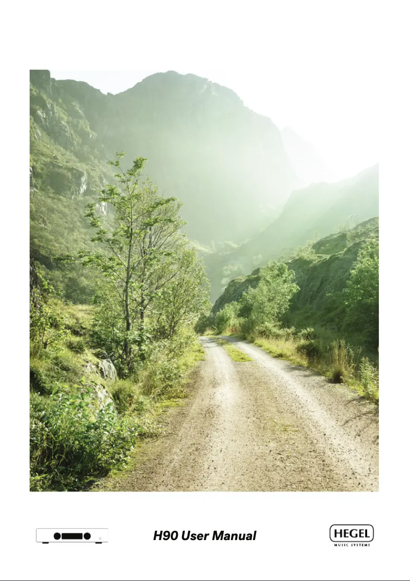Page 1 de la notice Manuel utilisateur Hegel H90