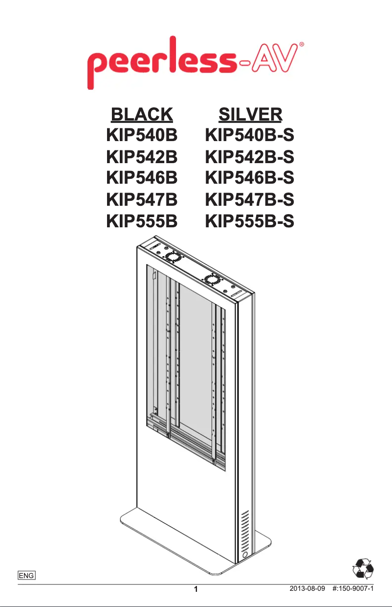 Page n°1 - Manuel utilisateur Peerless-AV KIP540B-S
