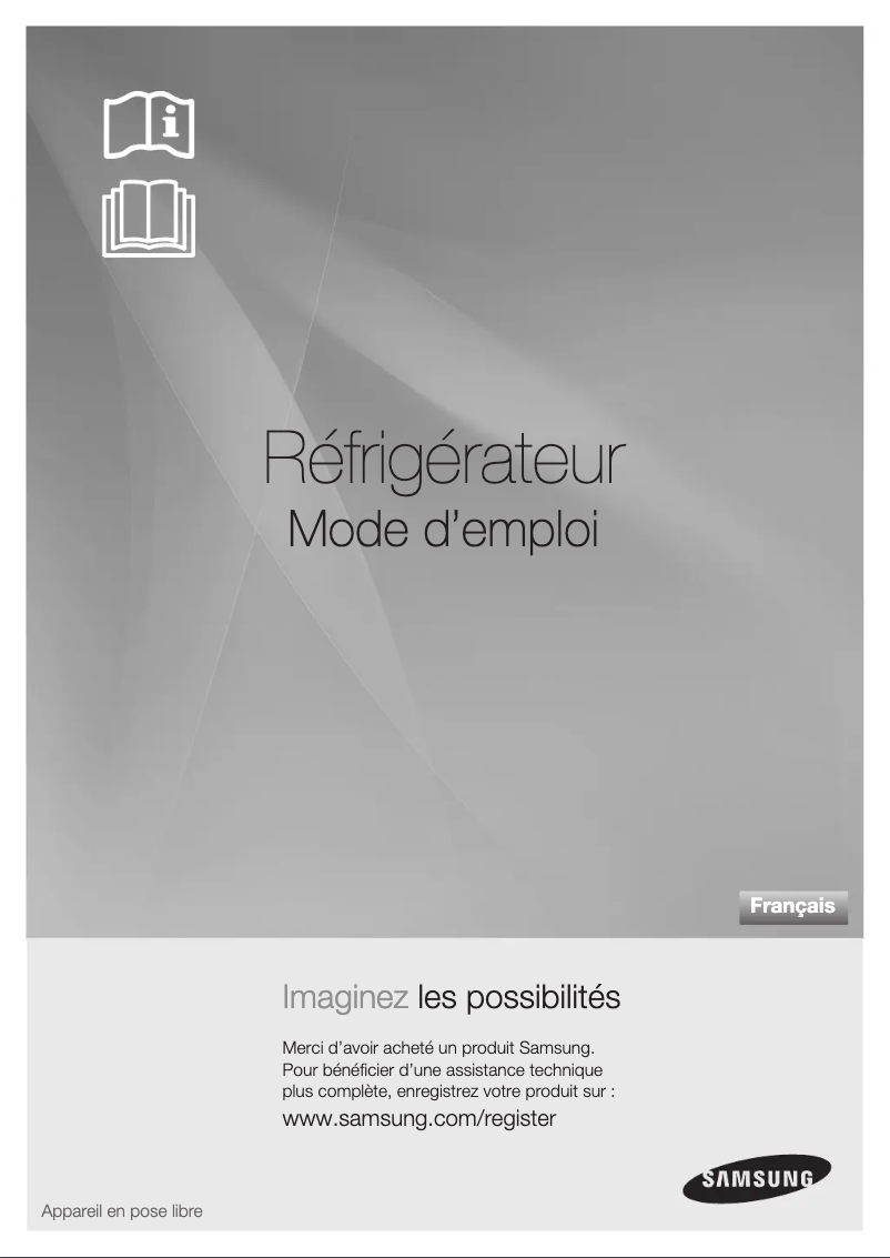 Page 1 de la notice Manuel utilisateur Samsung RSG5FUBP1