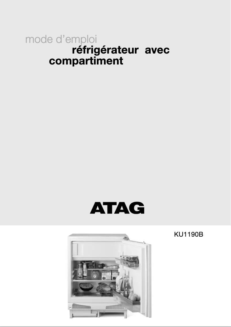 Image de la première page du manuel de l'appareil KU1190B