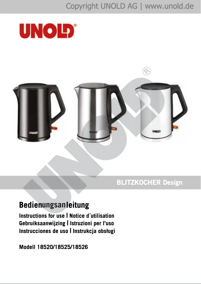 Image de la première page du manuel de l'appareil 18526