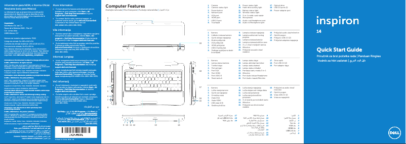 Page n°1 - Manuel utilisateur Dell Inspiron 3420